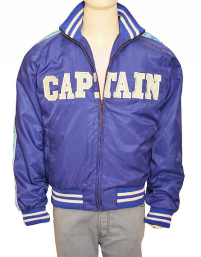 Suicide Squad Captain Boomerang Blue Satin Bomber Jacket