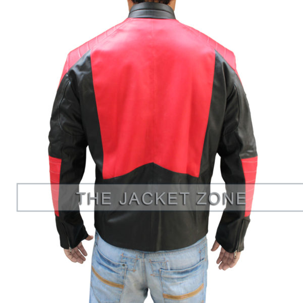 Superman Black and Red Leather Jacket