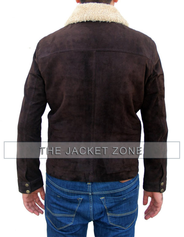 Rick Grimes Suede Brown Jacket | Free Shipping