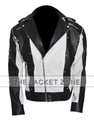 mj pepsi jacket in white and black jacket
