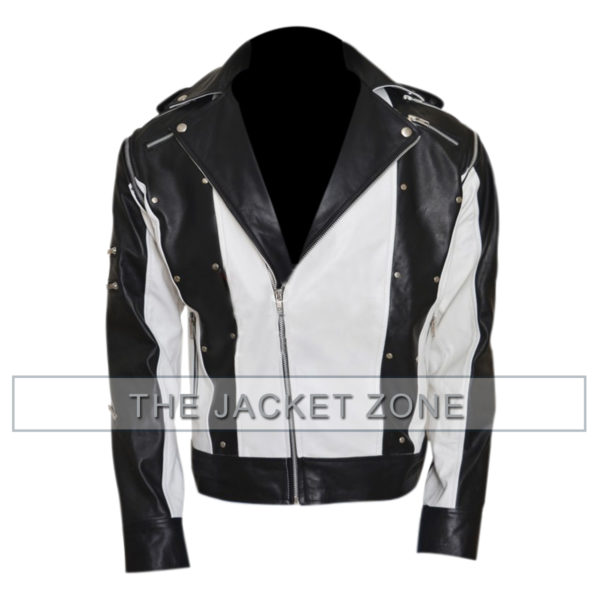 mj pepsi jacket in white and black jacket