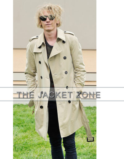 Jamie Campbell Bower Trench coat