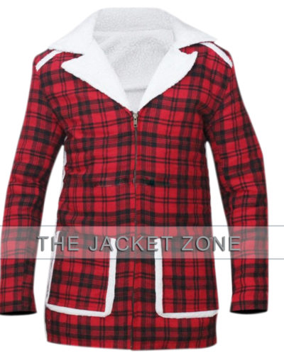 Ryan Reynolds Red Shearling Deadpool Jacket