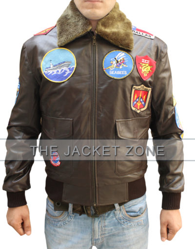 Tom Cruise Top Gun Leather Jacket