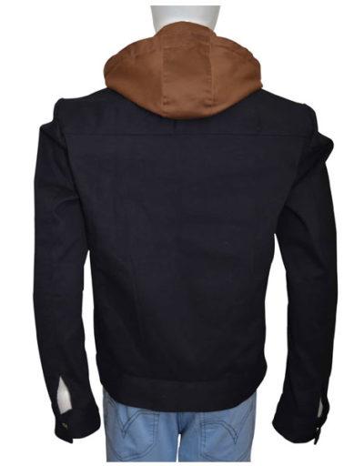 Sebastian Stan Captain America Civil War Black Cotton Jacket