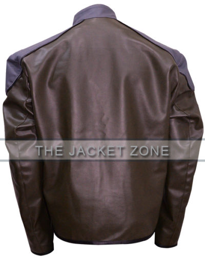 Black Adam Injustice Grey Leather Jacket