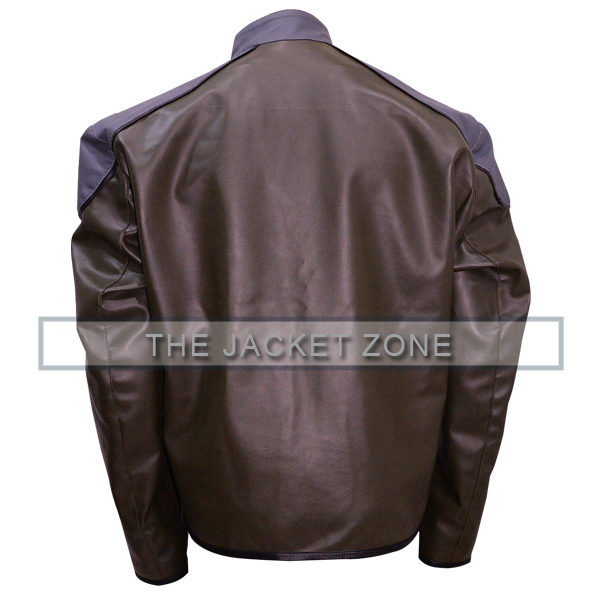 Black Adam Injustice Grey Leather Jacket