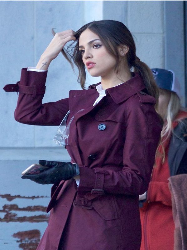 Baby Driver Eiza Gonzalez Trench Coat