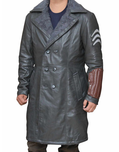 Jai Courtney Grey Coat