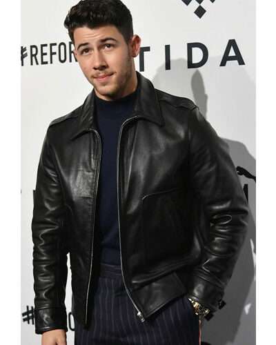Normani Hangs Out at TIDAL X Brooklyn Alongside Nick Jonas Leather Jacket