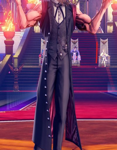Street Fighter V: Arcade Edition Man of Mystery Faux Leather Vest Coat