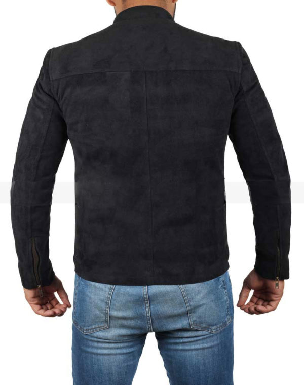 Mission Impossible 6 Tom Cruise-Suede-Leather Zipper Jacket