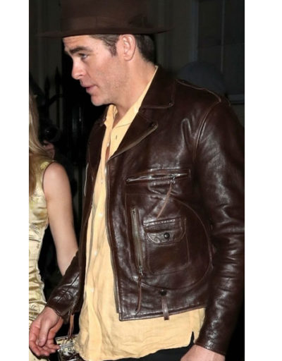 Chris Pine London Party Leather Jacket