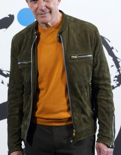 Antonio Banderas Pain Glory Suede Leather Jacket