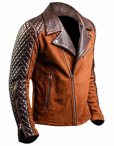 Cafe Racer Distressed Suede Jacket