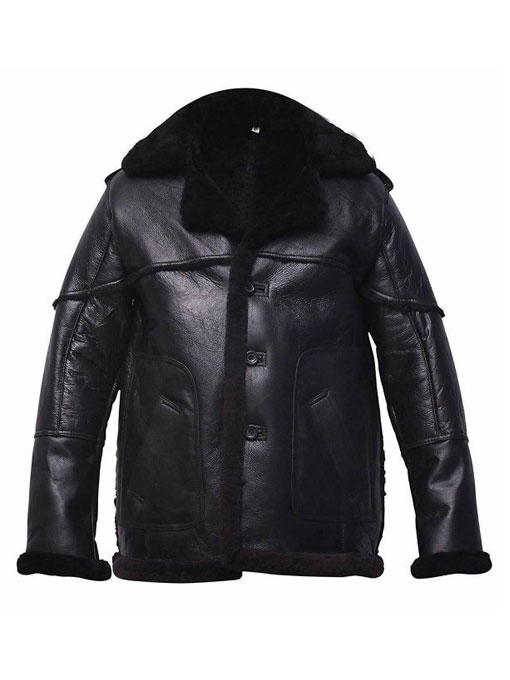 The Punisher Ben Barnes Shearling Leather Jacket