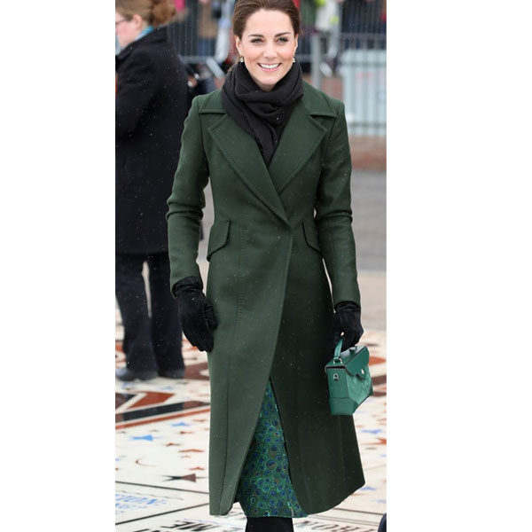 Kate Middleton Green Wool Coat