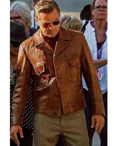 Leonardo DiCaprio Once Upon a Time in Hollywood Brown Jacket