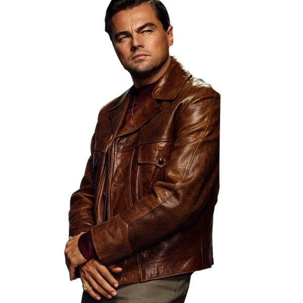 Leonardo DiCaprio Once Upon a Time in Hollywood Brown Jacket