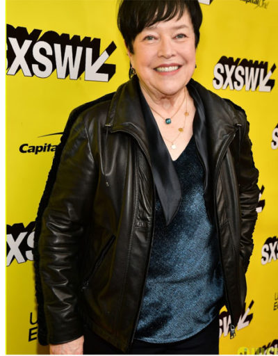 kath bates leather jacket