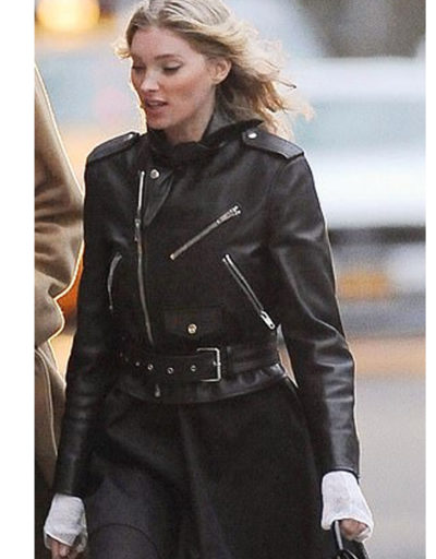Elsa Hosk leather Jacket