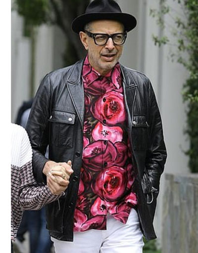 Jeff Goldblum leather jacket