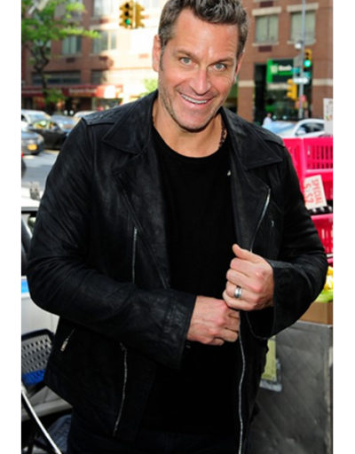 David Burtka leather jacket