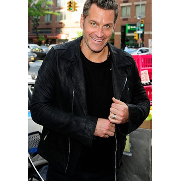 David Burtka leather jacket