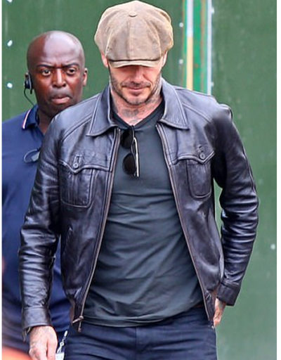 David Beckham 20th wedding Anniversary Leather Jacket