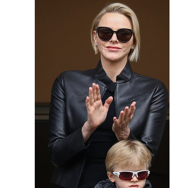 Princess Charlene Monaco Leather Jacket