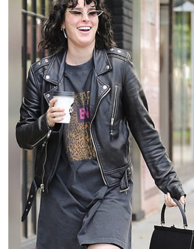 rumer willis leather Jacket