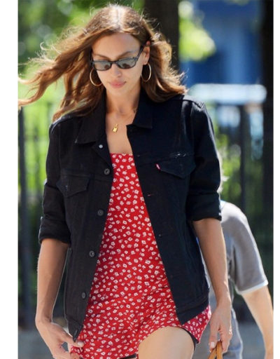 Irina Shayk Cotton Jacket