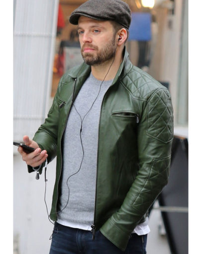 Sebastian Stan New York City Leather Jacket