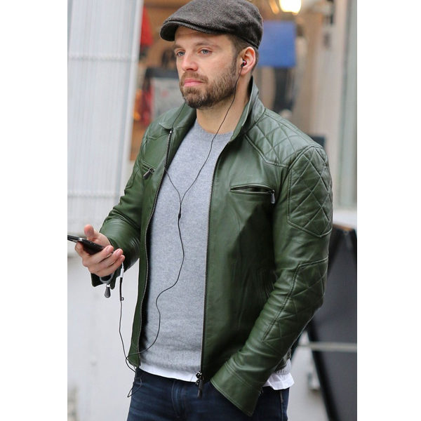 Sebastian Stan New York City Leather Jacket