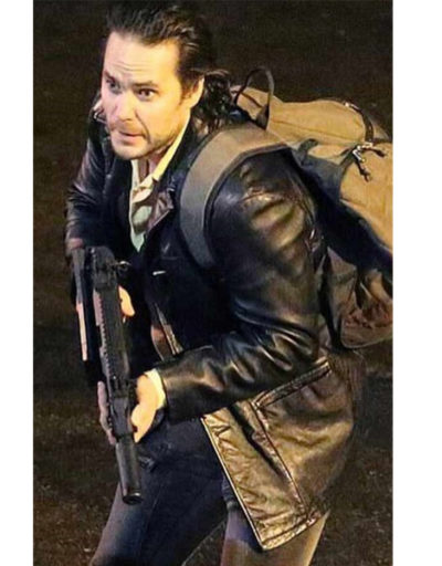 21 Bridges Taylor Kitsch Leather Jacket