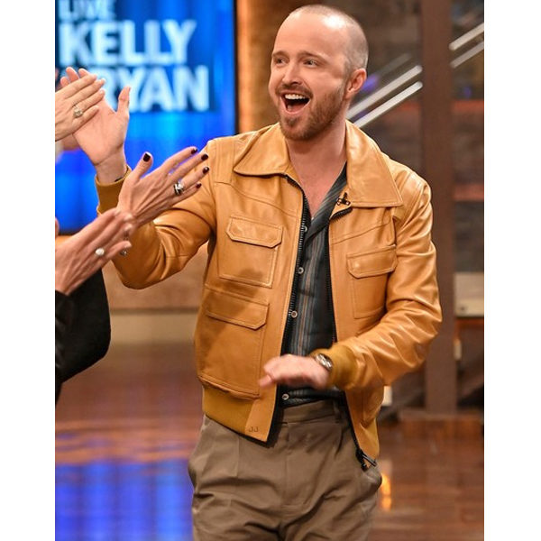 Aaron Paul Live With Kelly Leather Jacket