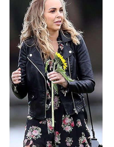 Angie Kent black leather jacket
