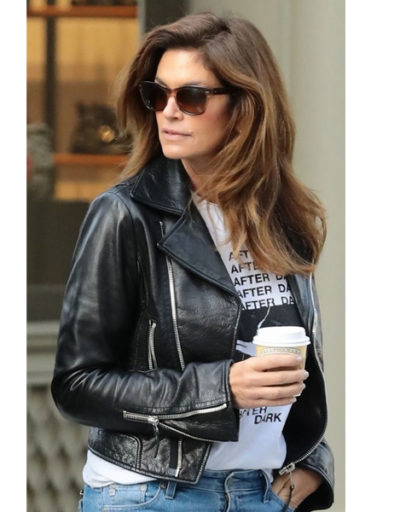Cindy Crawford leather Jacket