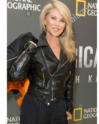 Christie Brinkley Leather Jacket