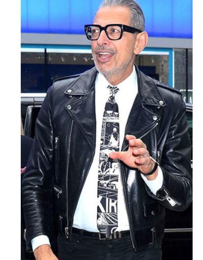Jeff Goldblum GMA Appearance Leather Jacket
