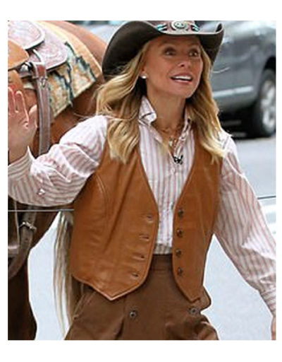 Kelly Ripa Leather Vest