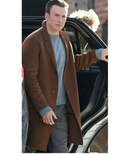 Knives Out Chris Evans Ransom Drysdale Wool Coat