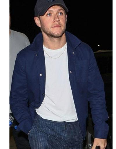 Niall Horan Blue Cotton Jacket