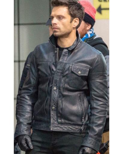 Sebastian Stan The Falcon and the Winter Soldier Leather Jacket