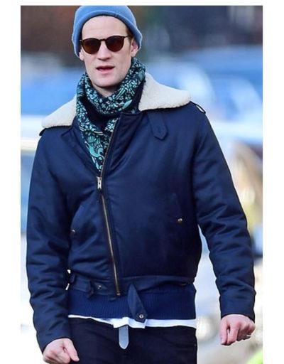 Matt Smith donned Blue navy Jacket