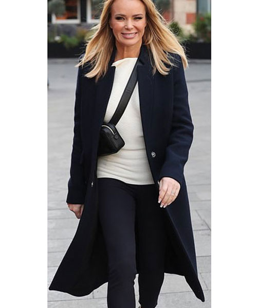 Amanda Holden Radio Studios Wool Coat