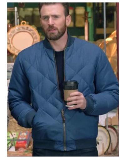 Chris Evans Hyundai Super Bowl Commercial Cotton Jacket