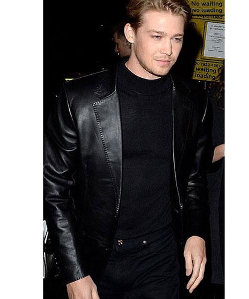 Joe Alwyn Tom Ford Party Leather Coat