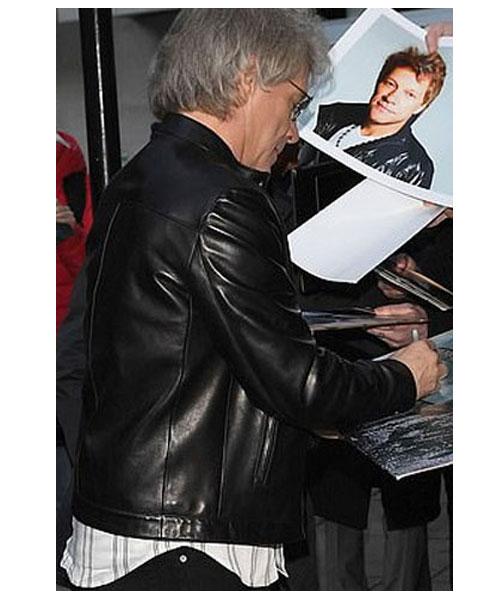 Jon Bon BBC Radio 2 Studios leather Jacket - Image 2