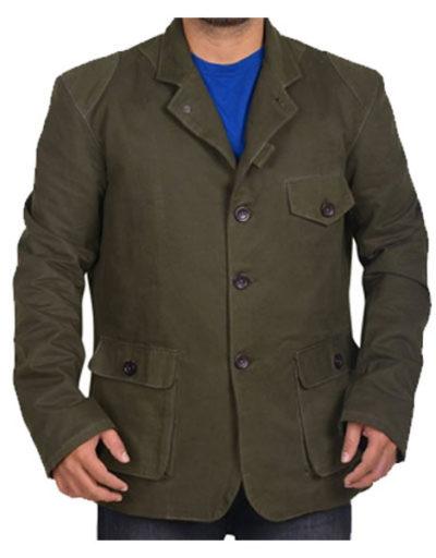 Daniel Craig Skyfall James Bond Green Cotton Jacket